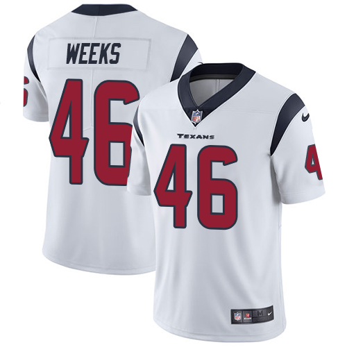 Men Houston Texans #46 Weeks white Nike Vapor Untouchable Limited NFL Jersey->houston texans->NFL Jersey